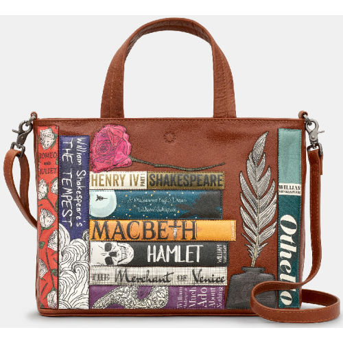 Yoshi Shakespeare Bookworm Brown Leather Grab Bag Y26