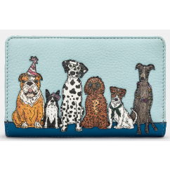 Yoshi Party Dogs Flap Over Zip Purse Y1089