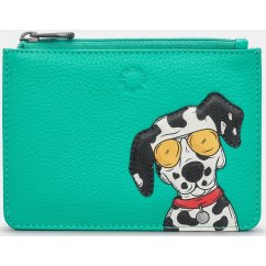 Yoshi Happy Hounds Lucky The Dalmatian Zip Top Leather Purse Y1321
