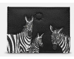 Yoshi Dazzle of Zebras Black Card Holder Y1218